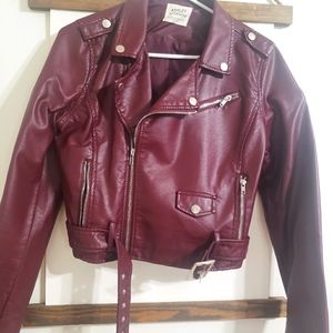 Faux leather jacket